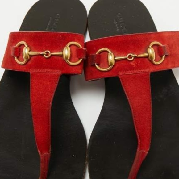 jeffrey campbell a lil bit jelly thong sandals / flip flops (gucci horsebit) - Picture 2 of 12